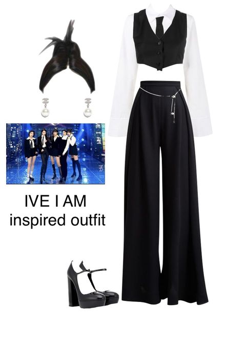 ive i am inspired outfit Ive Concert, Dance Performance Outfits, Korean Fashion Kpop Inspired Outfits, Korean Outfits Kpop, Kpop Concert Outfit, Concert Outfit Ideas, Korean Fashion Kpop, Preformance Outfits, Dancers Outfit