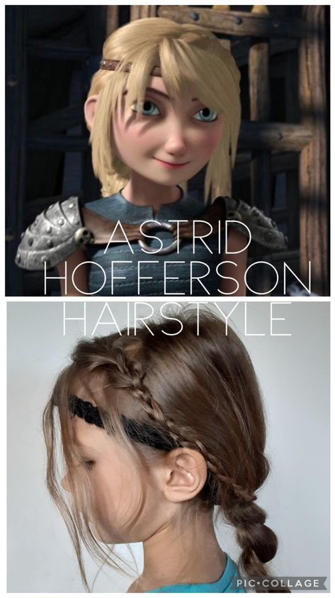 Astrid Hairstyle Train Your Dragon, Astrid Hofferson Hairstyle, How To Train Your Dragon Hairstyles, Astrid Hairstyle, Httyd Hairstyles, Astrid Costume, Heathers Costume, Astrid Hofferson, Httyd 3