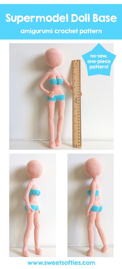 Crochet Female Doll Free Pattern, Crochet Base Dolls Free Patterns, Crochet Doll Legs Free Pattern, Crochet Human Doll, Crochet Realistic Doll, Doll Base Crochet Pattern Free, Crochet Human Doll Free Pattern, Crochet Anime Doll Free Pattern, Crochet Doll Body Base Pattern Free