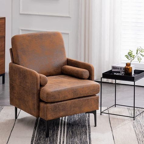 Accent chair for living room best selling amazon Rustic Accent Chair, Reading Chairs, Comfy Reading Chair, House Styling, Sitting Chair, Accent Chair Set, Cross Legged, Cozy Sofa, Rustic Chair