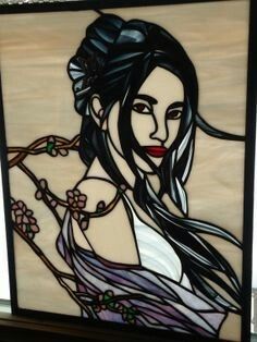 Personalized stained glass portrait Stained Glass Portrait, Window Panel Decor, Glass Portrait, Glass Drawing, Decorate Lampshade, Tiffany Glass, Art Stained, Stained Glass Panels, Stained Glass Projects