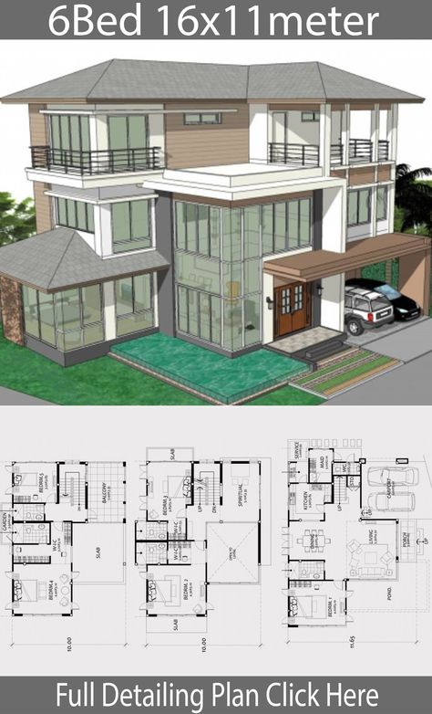 Photos On Maquillaje BC3 Sims4 Modern House, Modern House Floor Plans, House Plans Mansion, Two Story House, Sims 4 House Plans, Sims 4 House Design, Casas The Sims 4, Sims House Plans, Architecture Model House