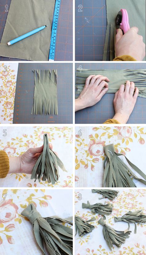 Calico skies: 52 Week Challenge: #8 Tassel Garland DIY Denim Tassels Diy, Diy Party Tassels, Tassel Garland Diy, Make Tassels, Fabric Tassels, Diy Tassel Garland, Tassels Tutorials, 52 Week Challenge, Tassel Crafts