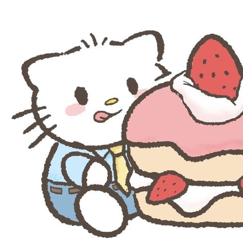 Hello Kitty Eating, Hello Kitty And Dear Daniel, Dear Daniel, Hello Kitty Imagenes, Tyler The Creator Wallpaper, Spiderman Art Sketch, Hello Kitty Drawing, Hello Kitty Art, Hello Kitty Birthday