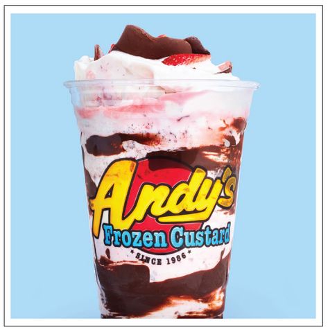 Andy's Frozen Custard High Point, NC Store Location Cake In A Cone, High Point Nc, Vanilla Shake, Frozen Custard, Roasted Pecans, Creme Caramel, Strawberry Syrup, Marshmallow Creme, Cheesecake Brownies