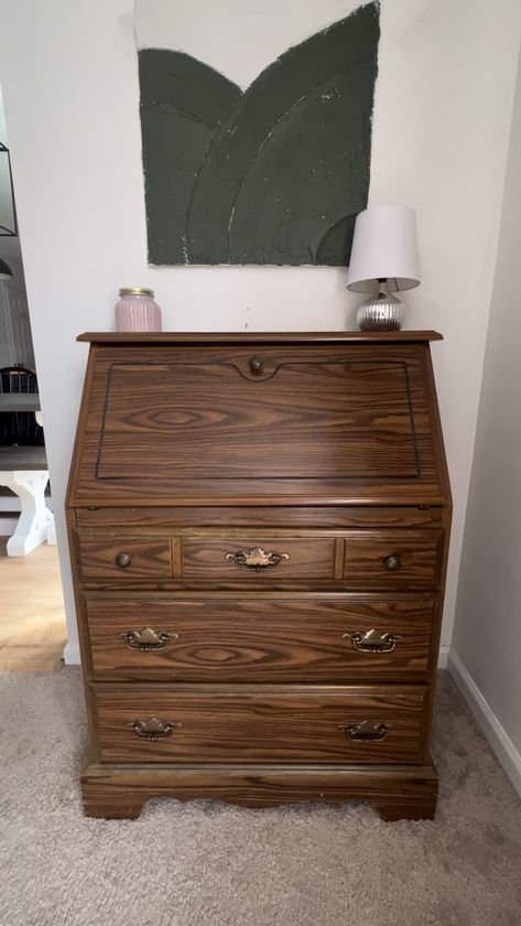 How to Refinish An Old Secretary Desk - Allisonchapp