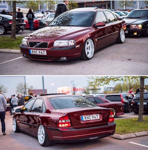 Marcus on Instagram: “One more red super clean S80, the old model 👌🏻 Owner: @tedwallman 📸 @robinlarssonn  #wicked_volvos #volvo #volvo60series #static…” Volvo S80 Modified, S80 Volvo, Volvo 60, Old Volvo, Volvo S80 T6, Volvo 960 Sedan, Volvo V70r, Volvo 240 Turbo, Volvo 740 Turbo