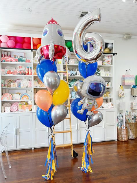 Our balloon bar is poppin’! 🎈🥳 Sharing a few of our most recent helium balloon bouquets.⁠ ⁠ We would love to create something special for your next party! Call the shop at (985)234-9236, or stop by at 218 Lee Lane to place your order. Order ahead, or walk in .. we’d be thrilled to help you celebrate!⁠ 7 Birthday Balloon Bouquet, 8 Birthday Balloon Bouquet, Balloon Pencil Column, Helium Balloon Bouquet, Party City Balloon Bouquet, Confetti Cups, Number Column Balloons, Host Party, Balloon Bar