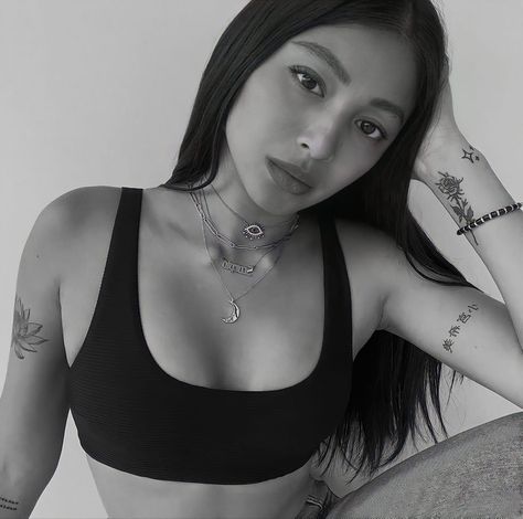 Lady Luster, Wrist Tattoos Words, Nadine Lustre, Birth Flower Tattoos, Arm Tattoos For Women, Jan 20, Ig Post, Tattoo Placement, Beautiful Person