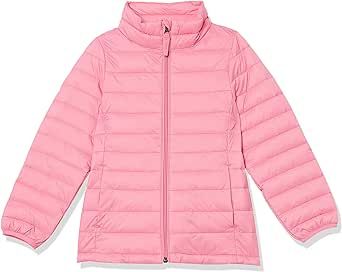 Pink Puffer Jacket, Jacket For Girls, Amazon Essentials, Jacket Pattern, Girls Jacket, Puffer Jacket, Bright Pink, Pink Girl, For Girls