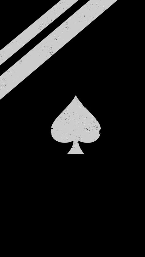 Ace Of Spades Wallpaper, Spades Wallpaper, Ace Of Spades, Black And White Wallpaper, White Wallpaper, Wallpapers, Black And White, Black