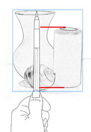 Taking More Measurements Perspective Tips, 4 Drawing, Basic Sketching, Classe D'art, Inexpensive Art, Bottle Drawing, Drawing Examples, Art Basics, Object Drawing