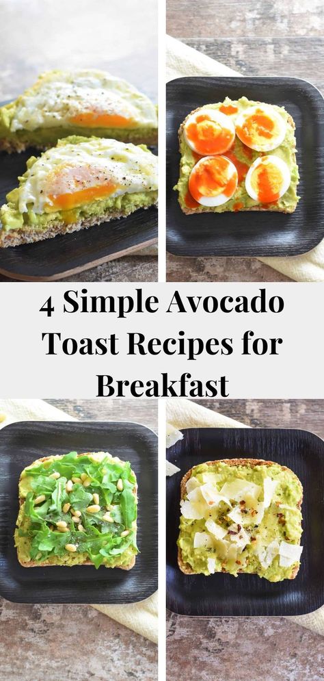 Avocado toast 4 ways with gluten free options Avacodo Toast Recipes Breakfast, Avocado Toast Ideas, Best Avocado Toast Recipe, Avocado Toast Recipes, The Best Avocado Toast, Best Avocado Toast, Toast Recipe Breakfast, Simple Avocado Toast, Avocado Toast Breakfast