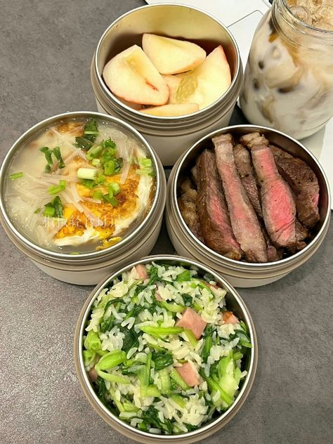 Korean Bento Box Lunch Ideas, Asian Bento Box Lunch, Lunchbox Aesthetic, Breakfast Bento, Healthy Eating Meal Plan, Healthy Food Menu, Bento Recipes, Healthy Lifestyle Food, Healthy Food Motivation