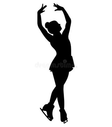 Silhouettes Girls Skaters. Figure Skating. Black and White Illustration of a Figure Skater. Winter Sport. Stock Vector - Illustration of professional, beautiful: 157565377 Ice Skater Silhouette, Figure Skating Silhouette, Figure Skater Silhouette, Figure Skater Tattoo, Figure Skater Wallpaper, Figure Skating Illustration, Figure Skater Drawing, Skater Pose, Figure Skating Drawing