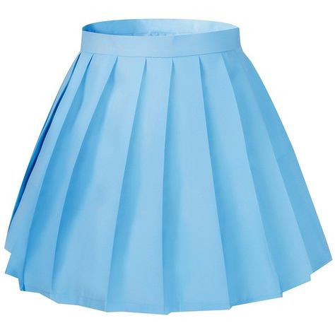 Amazon.com: Women's School High Waist Slim Mini Short Flat Pleated... ❤ liked on Polyvore featuring skirts, mini skirts, blue pleated mini skirt, light blue mini skirt, light blue pleated skirt, high waisted skirt and pleated mini skirt Blue Pleated Skirt Outfit, Light Blue Pleated Skirt, Light Blue Mini Skirt, Blue Pleated Mini Skirt, Back To School Outfits For Teens, Fashion School Outfits, Light Blue Skirts, Blue Pleated Skirt, High Waisted Pleated Skirt