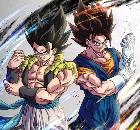 Gogeta Vs Vegito, Goku Y Vegeta, Gogeta And Vegito, Epic Characters, Dragon Ball Painting, Dragon Ball Super Wallpapers, Dragon Ball Super Artwork, Marvel Superhero Posters, Dbz Art