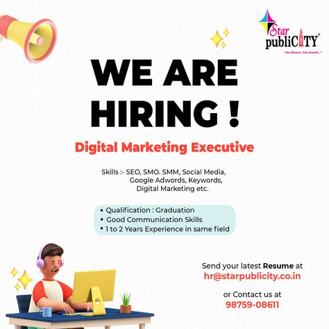 We are hiring - Digital Marketing Executive . . #digital #marketing #jobs #hiring #hiringnow #advertisement #seo #smo #socialmedia #digitalmarketing Digital Marketing Hiring Poster, Job Hiring Poster Creative, Hiring Creative Ads, Hiring Poster, Marketing Executive, Job Poster, Digital Marketing Manager, Marketing Poster, Social Media Advertising Design