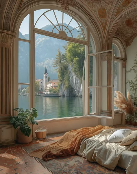 Cozy Chairs, Dream Villa, Dream Bedroom Inspiration, Umbria Italy, Window View, Dream House Interior, Cozy Room, Dream Rooms, Umbria