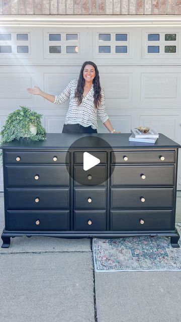 Chalk Paint Black Dresser, Rustoleum Charcoal Chalk Paint Furniture, Navy Chalk Paint Dresser, Chalk Paint Vs Regular Paint, Rustoleum Chalk Paint Charcoal, Painting Website, Beyond Paint, Chalk Paint Projects, Sanding