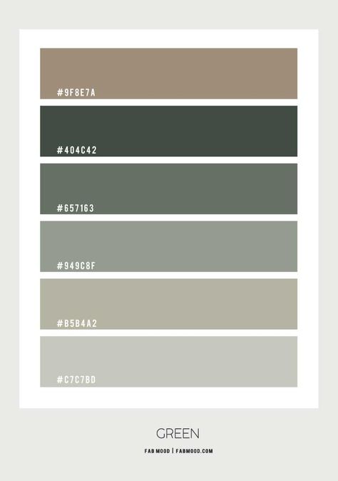 Green bedroom - 15 Earth Tone Colors For Bedroom { Shades of Green } Shades Of Sage Green, Color Palets, Green Bedroom Colors, Color Palette For Home, Bedroom Shades, Beautiful Bedroom Colors, Best Bedroom Colors, Bedroom Color Combination, Sage Green Bedroom