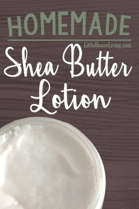 This easy to make homemade shea butter lotion is an all natural recipe that is sure to leave your skin feeling soft and smooth! Shea Butter Lotion Recipe, Coconut Oil Lotion, Shea Butter Lotion, Homemade Moisturizer, Lotion Recipe, Body Butters Recipe, Diy Lotion, Homemade Lotion, Homemade Soap Recipes