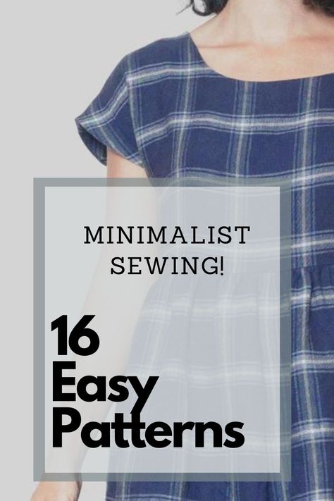 Minimalist Sewing Patterns for Women. Here are 16 beautiful and simple sewing patterns for women. Make these beautiful minimalist woman's clothes for a perfect curated closet. Create your very own capsule wardrobe! Easy Women’s Dress Pattern, Easy Sew Womens Clothes, Womans Top Pattern Free Sewing, Simple T Shirt Pattern, Free Womens Shirt Sewing Pattern, Sewing Shirt Patterns For Women, Simple Women’s Dress Pattern, Simple Top Pattern Free, Simple Summer Tops To Sew