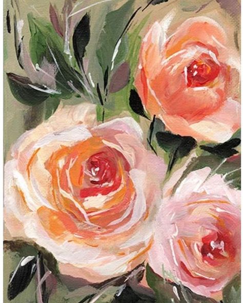 Sketch Rose, Flower Painting Acrylic, Rose Line Art, Rose Sketch, Acrylic Painting Flowers, Wall Art Contemporary, Painting Floral, Painting Flower, Acrylic Flowers