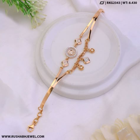 Ladies Jewellery, Ledis Breslet, Gold Bracelet Chain Indian, Rose Gold Bracelet For Women, Ladies Bracelet, Latest Bracelet Designs Gold For Women, Latest Gold Bracelet For Women, Gold Bracelet Indian, Man Gold Bracelet Design