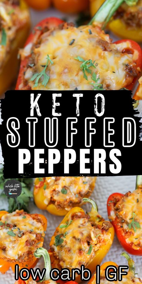 Low Carb Stuffed Peppers Recipe, Keto Stuffed Peppers With Cauliflower Rice, Stuffed Pepper Keto, Low Carb Stuffed Bell Peppers Beef, Keto Taco Stuffed Bell Peppers, Low Carb High Protein Stuffed Peppers, Low Carb No Meat Meals, Stuffed Pepper With Cauliflower Rice, Keto Green Pepper Recipes