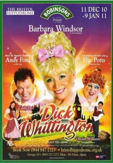 Barbara Windsor in pantomime Bristol Hippodrome, Tony Adams, Sinbad The Sailor, Barbara Windsor, Colin Baker, Tv Adverts, John Barrowman, Jack And The Beanstalk, Robinson Crusoe