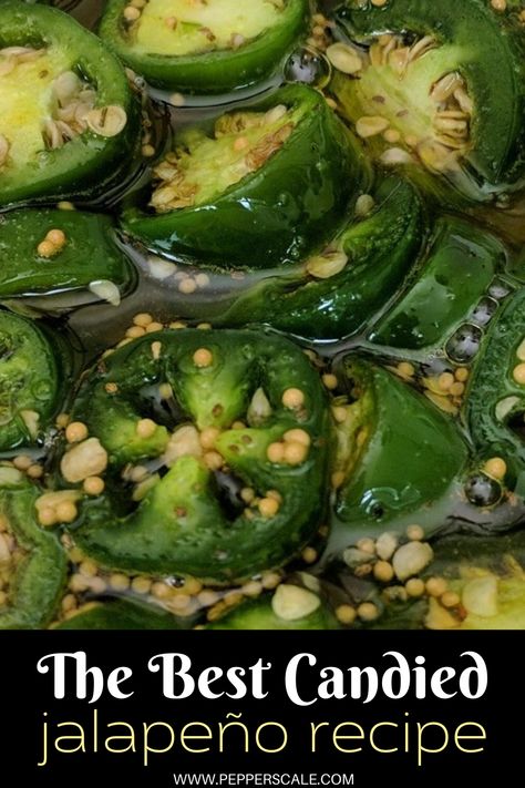 Sugared Jalapenos Recipe, Candied Jalepeno Recipes Canning, Quick Candied Jalapeno Recipes, Candied Jalapenos Small Batch, Candied Jalapenos Easy, Recipes Using Fresh Jalapenos, Caramelized Jalapenos, Candied Jalapenos Recipe Easy, Roasted Jalapeno Recipes