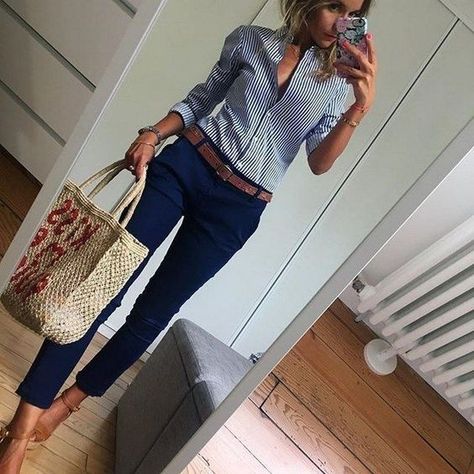 4e0d67e54ad6626e957d15b08ae128a6 Drawing Outfits, Work Outfits Frauen, Work Outfit Office, Looks Jeans, Business Attire Women, Spring Work, Spring Work Outfits, Office Outfits Women, Fresh Outfits