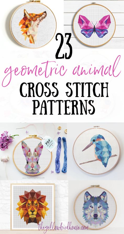 Geometric Animal Cross Stitch Patterns, Simple Cross Stitch Patterns For Kids, Small Free Cross Stitch Patterns, Woodland Animal Cross Stitch, Cross Stitch Stitches Tutorials, Cross Stitch Patterns Geometric, Free Easy Cross Stitch Patterns, Sarcastic Cross Stitch Patterns Free, Unicorn Cross Stitch Pattern Free