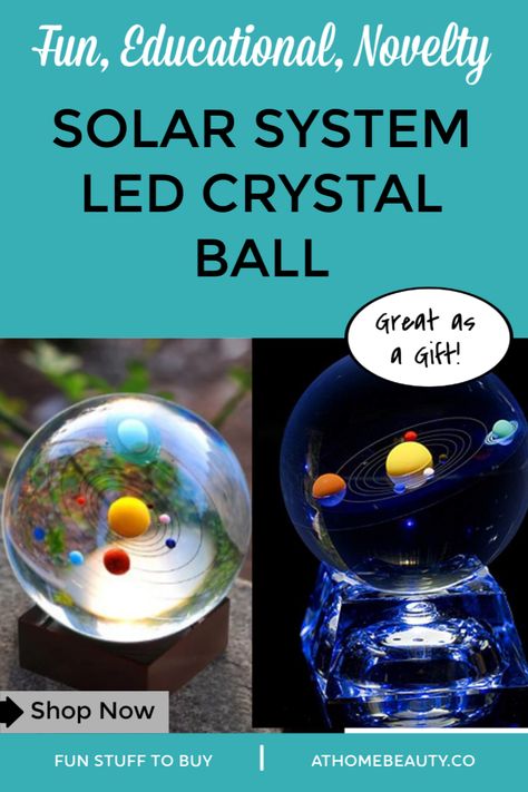 Solar system LED glass crystal ball. Great as a solar system project or for anyone who loves the solar system. #solarsystem Solar System Project, What Is Solar Energy, Planet System, Solar System Projects, Stuff To Buy, Physics Teacher, Astronomy Lover, Power Bill, The Solar System