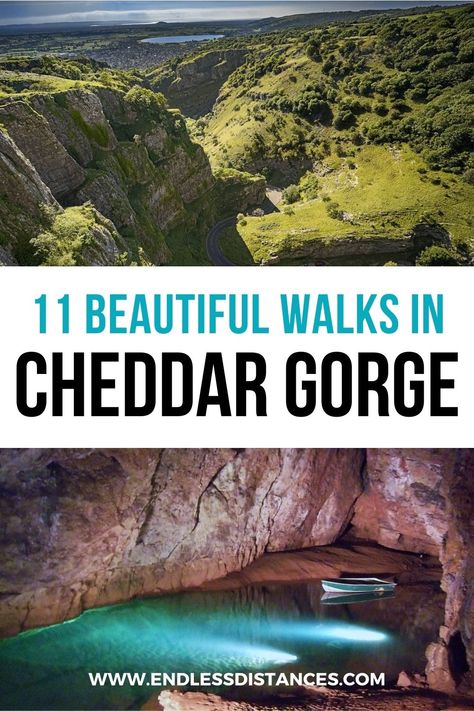 Dan and I recently took a road trip through Somerset, where we stationed ourselves in Cheddar Gorge for a few days, and tried all the Cheddar Gorge walks we could. We had a lovely few days traipsing about the heath and catching views across the gorge itself. Here are some of my favorite Cheddar Gorge walks! Cheddar Gorge Hikes | Cheddar Gorge Walks | Cheddar Gorge Day Hikes | Cheddar Gorge Things to do | Cheddar Gorge nature walks | Cheddar Gorge best walks Gorge Best, Cheddar Gorge, America City, Uk Trip, Adventure Family, Somerset England, The Gorge, Walking Routes, Unique Travel