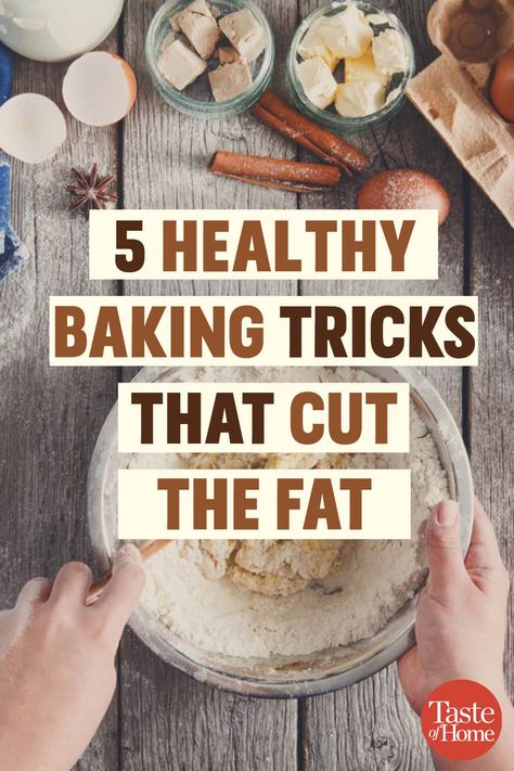 5 Healthy Baking Tricks That Cut the Fat Low Fat Baking Recipes, Low Fat Baked Goods, No Fat Desserts, Healthy Low Fat Desserts, Low Saturated Fat Desserts, Low Fat Cake Recipes, Fat Free Meals, Low Saturated Fat Recipes, Fat Free Cookies