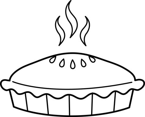 Easy Pie Coloring Pages Pie Coloring Page, Pie Pictures, Pie Drawing, Cherry Drawing, Apple Pumpkin Pie, Christmas Pie, Food Coloring Pages, Baked Apple Pie, Easy Pie