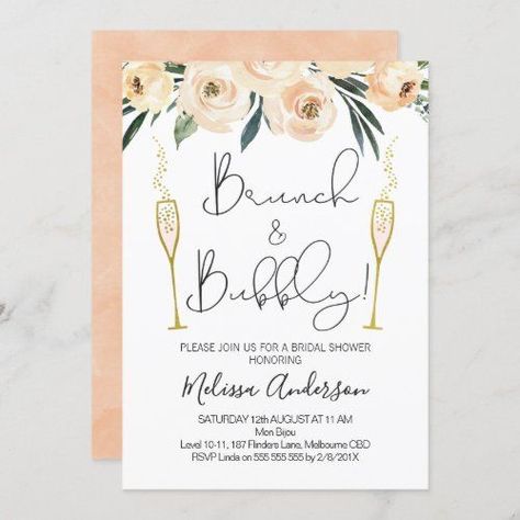 Bridal Shower Decorations Elegant, Floral Brunch, Bridal Shower Decorations Rustic, Brunch And Bubbly, Bridal Shower Decorations Diy, Brunch Bubbly, Bridal Brunch Invitations, Bridal Shower Cakes, Brunch Invitations