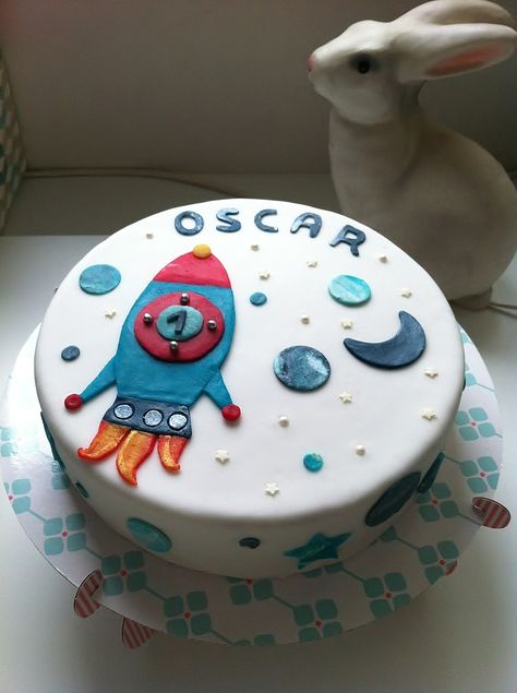 Space Rocket Birthday Cake, Rocket Ship Cakes, Rocket Birthday, Toddler Birthday Cakes, Rocket Cake, Planet Cake, Astronaut Birthday, Stars Space, Toddler Birthday Party