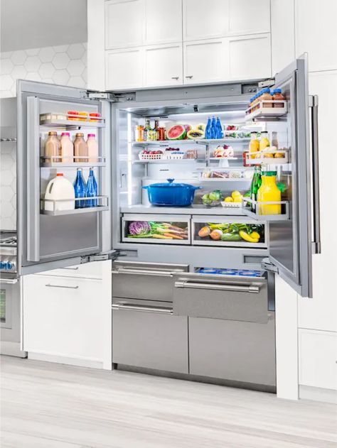 All-New Bottom Freezer Refrigeration Collection Kitchen Appliances Design, Brick Ranch, Organizational Ideas, Bottom Freezer, Dream Kitchens, Home Improvement Ideas, Custom Kitchen, House Remodel, Going Home