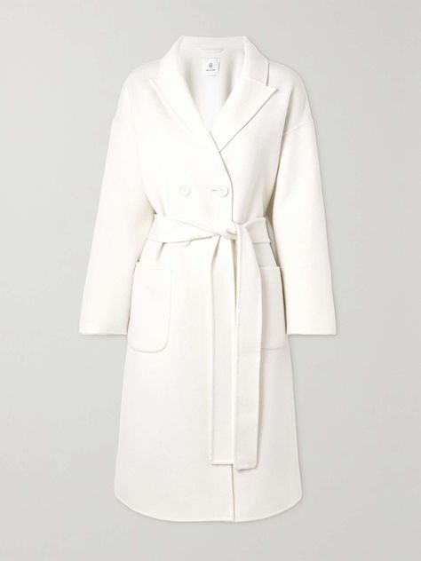 Long White Coat, White Wool Coat, Where To Buy Clothes, Cozy Coats, Cozy Winter Outfits, Midi Wrap Dress, White Coat, Anine Bing, Dolce E Gabbana