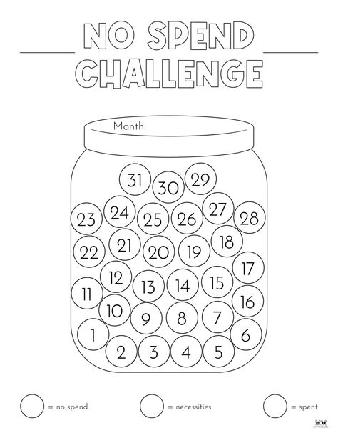 Choose from 20 no spend challenge printables covering various durations to help control your spending and start saving today. Print from home. 100% FREE! Saving Money Motivation, Budget Planner Ideas, Bullet Journal Savings, Travel Budget Planner, Budget Challenge, No Spend, Money Saving Methods, No Spend Challenge, Bullet Journal Ideas Templates