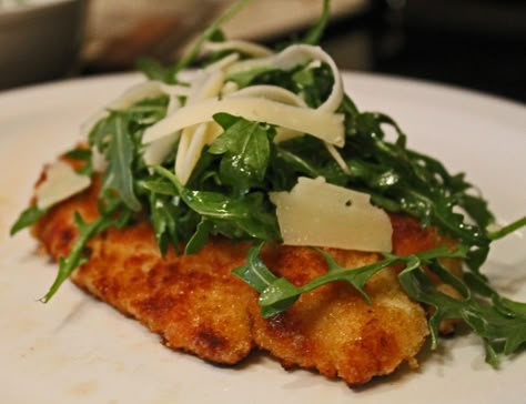 non lemon finished Chicken With Arugula, Chicken Dance, Arugula Recipes, Chicken Cutlet, For Keeps, Vinaigrette Recipes, Sauteed Chicken, Italian Chicken, Chicken Cutlets