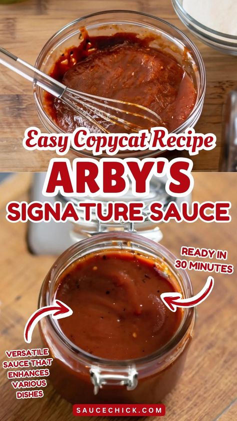 Arby’s Sauce Recipe Copycat Arby’s Sauce, Arby’s Sauce, Arby’s Sauce Recipe, Arbys Sauce Copycat, Arbys Sauce, Arbys Sauce Recipe, Arby's Sauce, Secret Sauce Recipe, Homemade Bbq Sauce Recipe