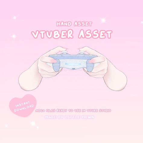 Rigged game controller 3D model for VTubers. Use this asset to create your own custom virtual avatar with a realistic controller in hand. #vtuber #virtualyoutuber #vtubermodel . #Vtuber_Controller #Free_Vtuber_Asset #Vtuber_Expression #Live2d_Rigging Vtuber Controller, Free Vtuber Asset Finds, Vtuber Hand Asset, Vtuber Expression, Vtuber Assets Free, Vtuber Aesthetic, Jiggle Physics, Vtuber Design, Vtuber Assets