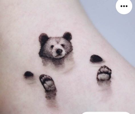 Bear And Dragon Tattoo, Funny Bear Tattoo, Mens Ocean Tattoo, Stunning Tattoos, Panda Tattoo Men, Funny Raccoon Tattoo, Scientific Illustration Tattoo, Bear Tattoos For Men, Garter Tattoo