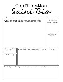 Look to Him and be Radiant: Confirmation Saint Graphic Organizers Confirmation Retreat, Confirmation Lesson Ideas, Confirmation Project Ideas, Confirmation Class Ideas, Saint Research Project Student, Saint Projects For Confirmation, Confirmation Sacrament, Confirmation Class Activities, Confirmation Saint Project