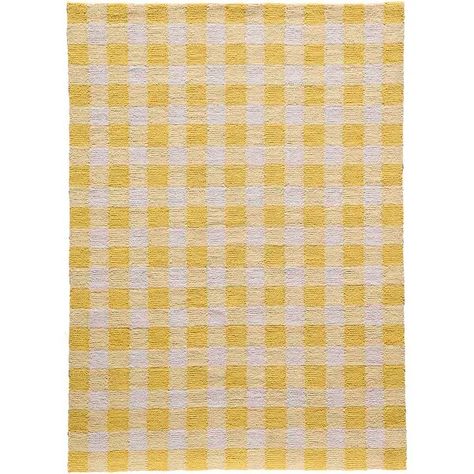 Momeni Geo India Hand Made Wool Geometric Area Rug - On Sale - Bed Bath & Beyond - 33897156 Plaid Area Rug, Momeni Rugs, Plaid Rug, Farmhouse Area Rugs, Yellow Area Rugs, Modern Area Rug, Geometric Area Rug, Yellow Rug, Contemporary Area Rugs