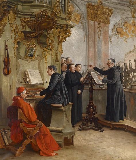 The Music of the Catholic Church: Gregorian Chant (before the ridiculous christian rock music came along) Choir Concert, Cardinal Painting, Traditional Catholicism, Catholic Pictures, Folk Songs, Church Music, Catholic Images, Beatles Songs, Religious Images